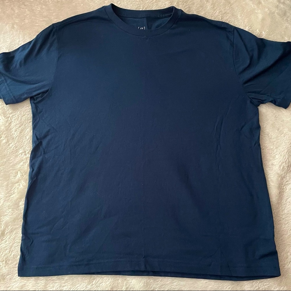 George, blue shirt